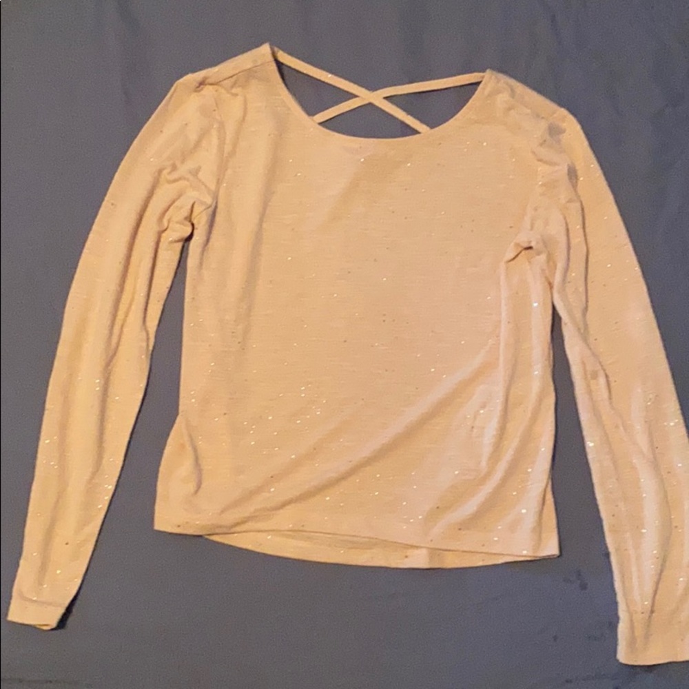 H&M girls blush pink top